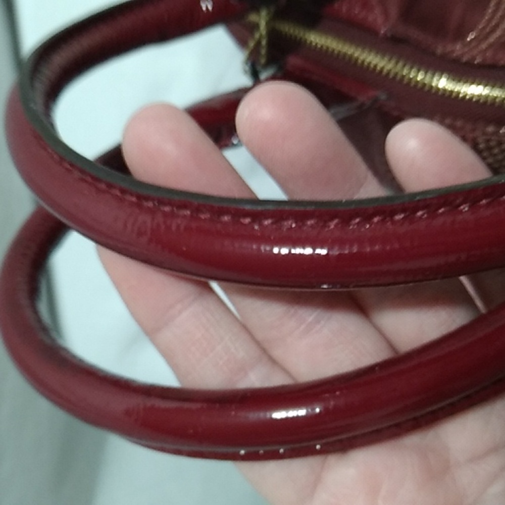SALE! Auth Coach Sophia Mad Dotted Art Dark Red/Gold Bag & NWT Wristlet Bundle - Picture 12 of 16